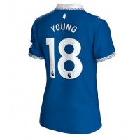 Everton Ashley Young #18 Heimtrikot Frauen 2023-24 Kurzarm